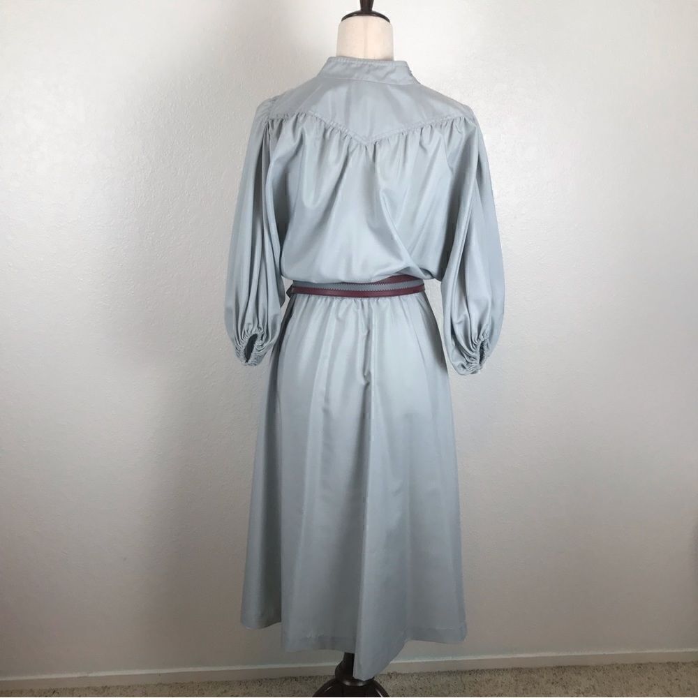 Vintage 1960s R & K Originals Western Boho belted button front midi dress 6/8* - Picture 5 of 14